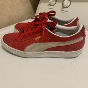 Red Puma Suedes
